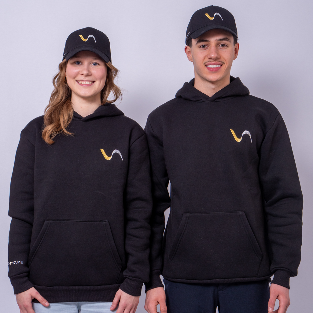 金色百年纪念连帽衫 - 男女通用